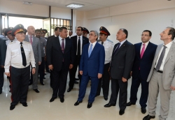 RA PRESIDENT SERZH SARGSYAN PARTAKES IN THE OPENING CEREMONY OF THE NEW ADMINISTRATIVE BUILDING OF THE CENTRAL POLICE DIVISION 