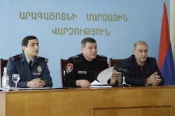 Начальник Полиции провел рабочее совещание в Арагацотнском марзе (ВИДЕО и ФОТОРЯД)