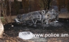 A fatal crash on Yerevan-Sevan highway: the automobile flipped over and burnt down