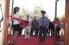The RA police chief Vladimir Gasparyan partakes in the grand opening ceremony of the capitally renovated sports hall of the social organization 